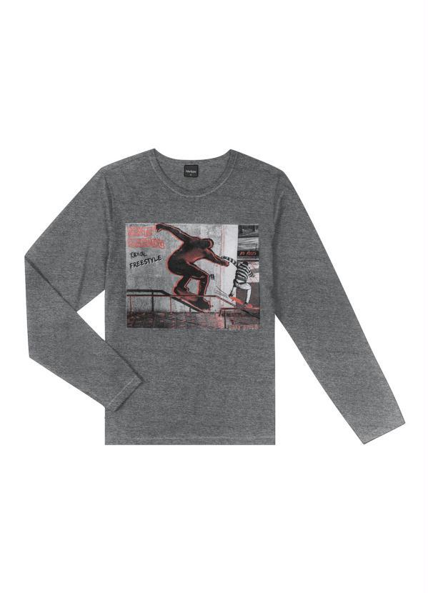 Rovitex Teen - Camiseta Teen Cinza
