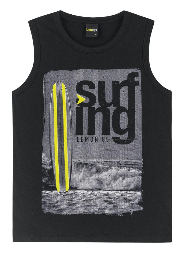 Lemon - Regata Infantil Masculina Preto