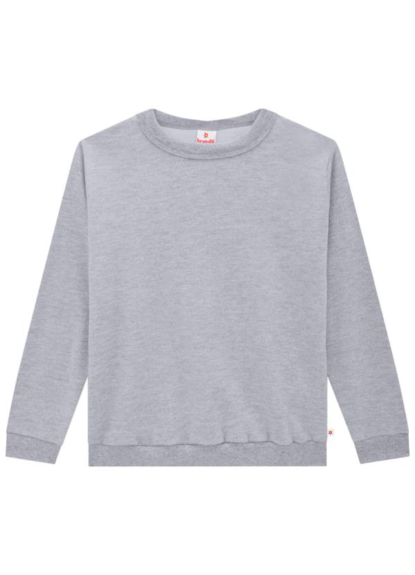 Brandili - Blusão Infantil Menino Moletom Cinza 3