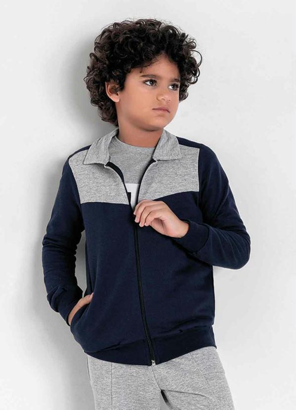 Kolormagic - Casaco Infantil Marinho com Zíper