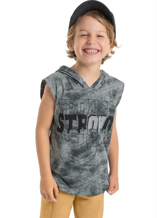 Quimby - Regata com Capuz para Menino Cinza