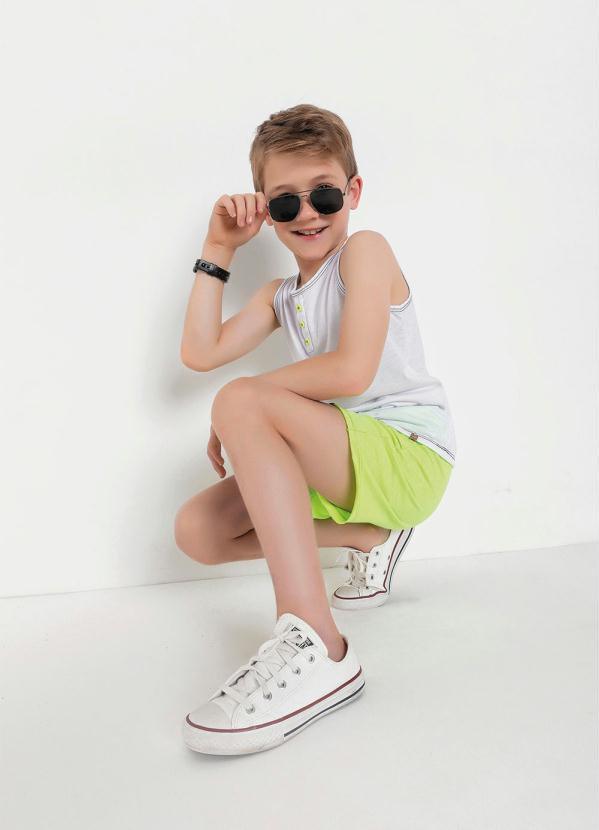 Kolormagic - Regata Infantil Branca com Botões Contrastantes 5