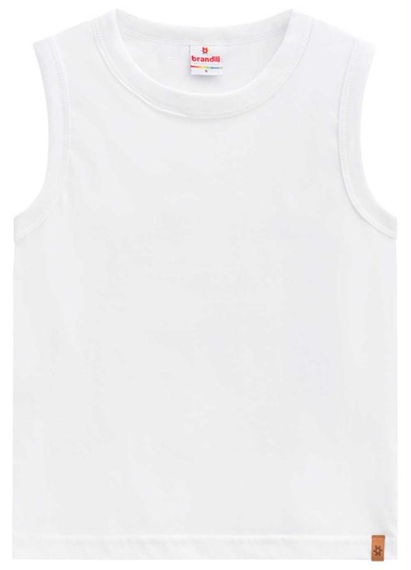 Brandili - Regata Infantil Menino Malha Branco