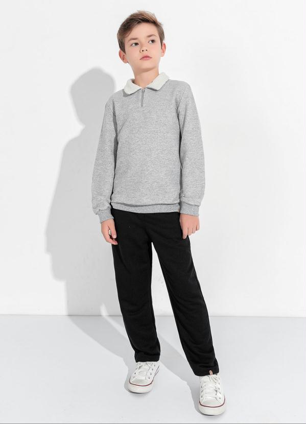 Kolormagic - Casaco Infantil Mescla Gola com Pelo e Zíper 2