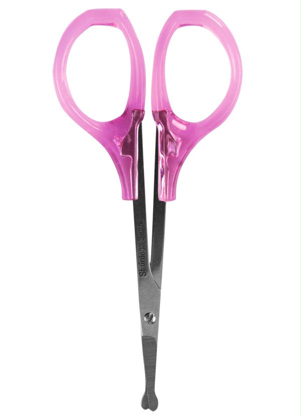 Lar e Lazer - Mini Tesoura Ponta Curva Rosa