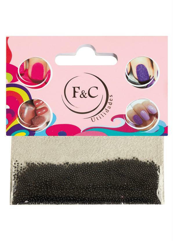 Lar e Lazer - Bolinhas para Fazer Unhas de Caviar Preto