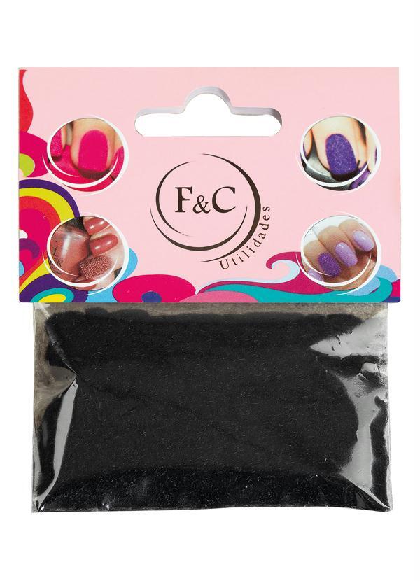 Lar e Lazer - Flocos para Fazer Unhas de Pelúcia Preto