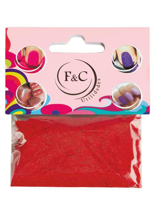 Lar e Lazer - Flocos para Fazer Unhas de Pelúcia Vermelho