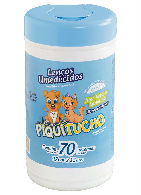 Moda Pop - Pote Azul com 70 Lenços Umedecidos