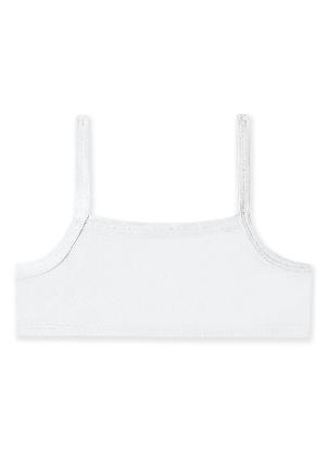 Top Infantil Menina Básico Branco Kyly