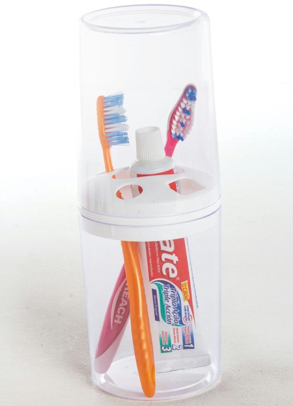 Lar e Lazer - Porta Escova com Tampa 2