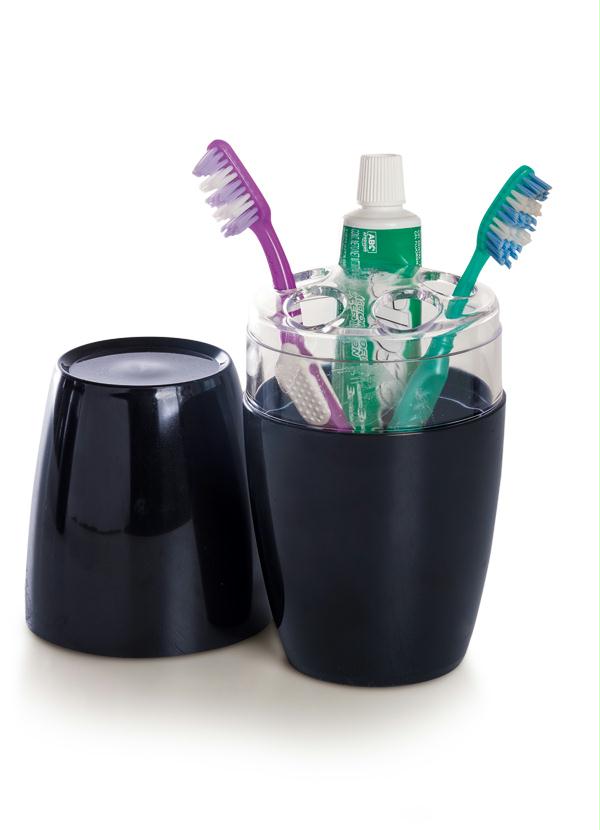 Lar e Lazer - Porta Escovas Preto