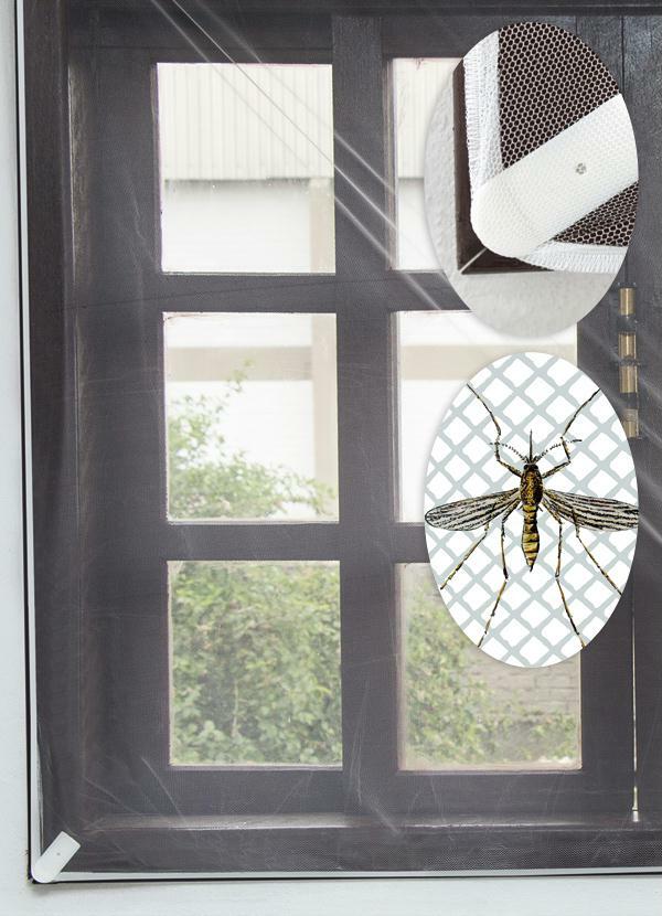Lar e Lazer - Tela de Mosquiteiro para Janelas 120 X 150 cm
