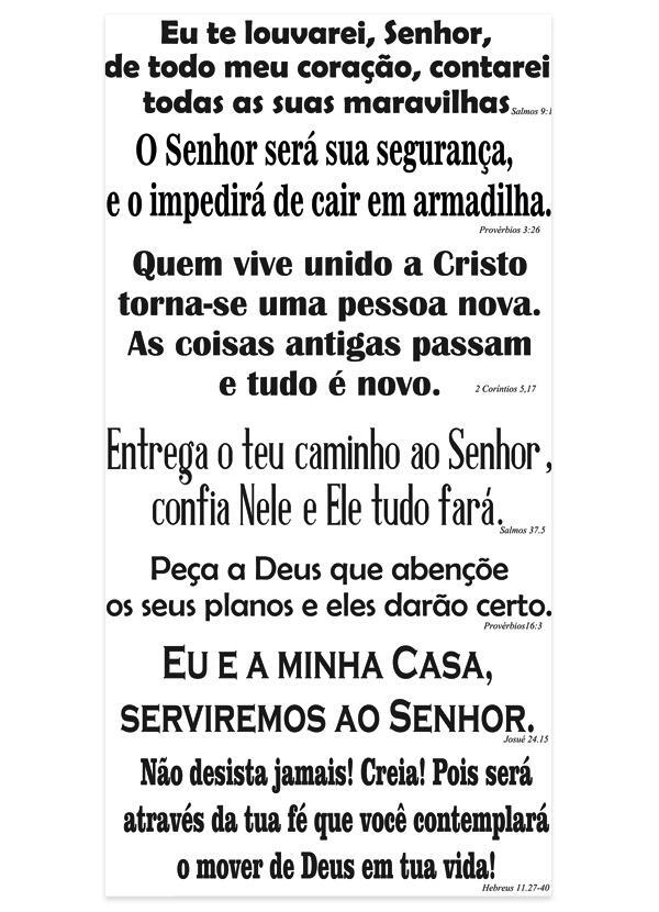Lar e Lazer - Adesivo com Mensagem Bíblica