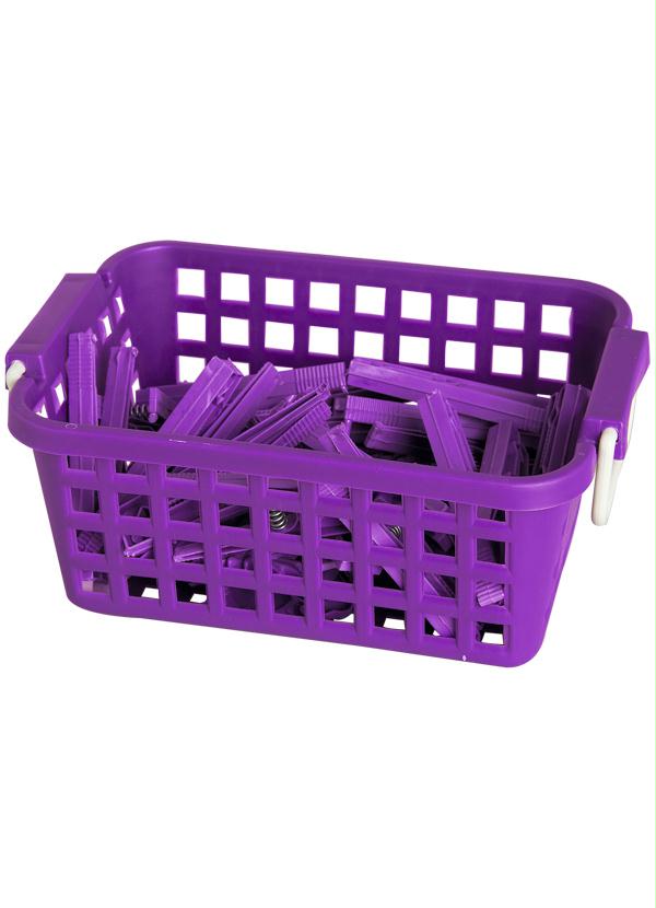 Lar e Lazer - Cesta Organizadora Multiuso Lilás e Branca