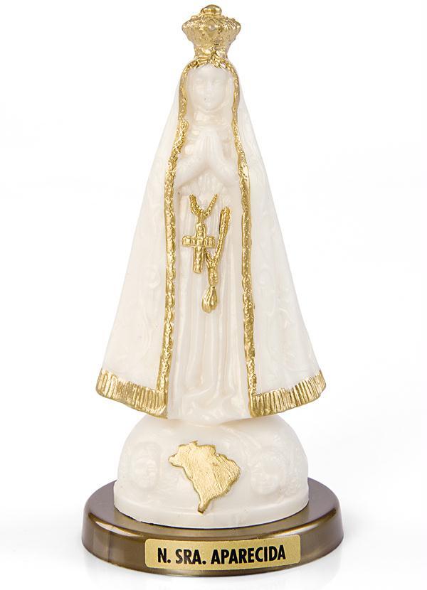 Lar e Lazer - Enfeite Bibelô Nossa Senhora Aparecida Pérola