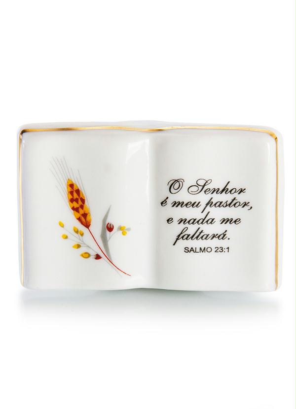 Lar e Lazer - Enfeite Bíblia de Porcelana