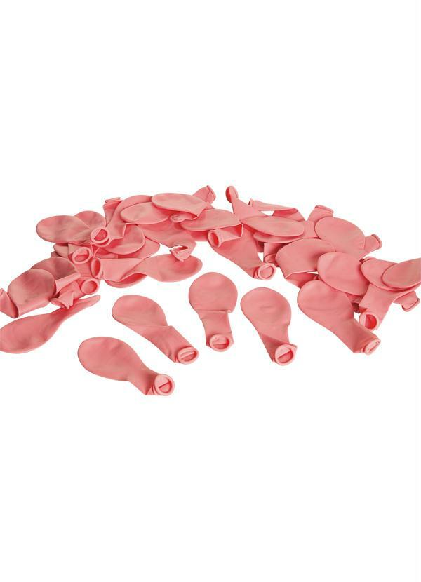 Lar e Lazer - Kit com 50 Balões Liso Rosa