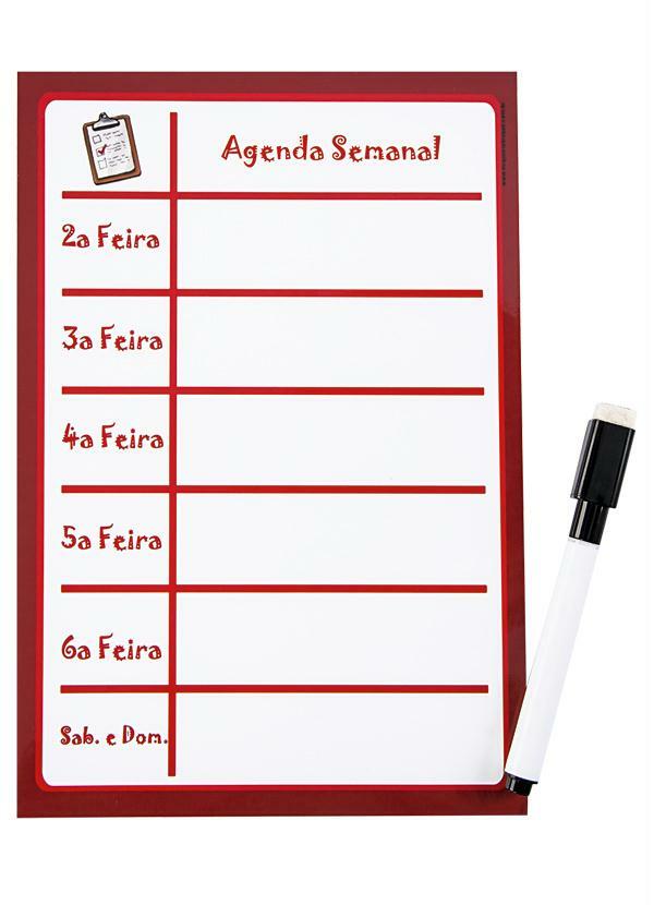 Lar e Lazer - Lousa Anotações Agenda Semanal