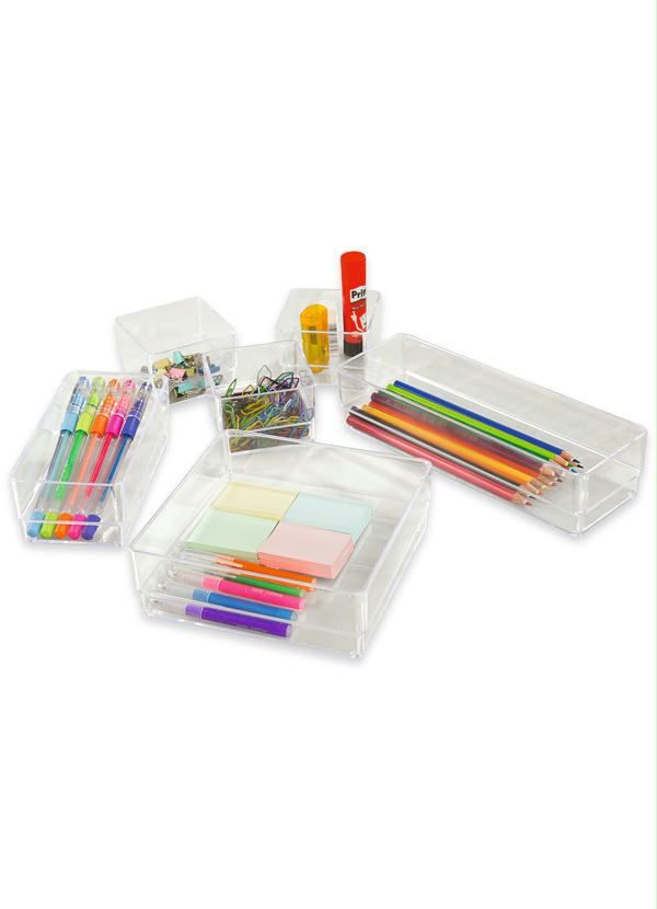 Lar e Lazer - Organizador de Gavetas em Acrílico Transparente 2