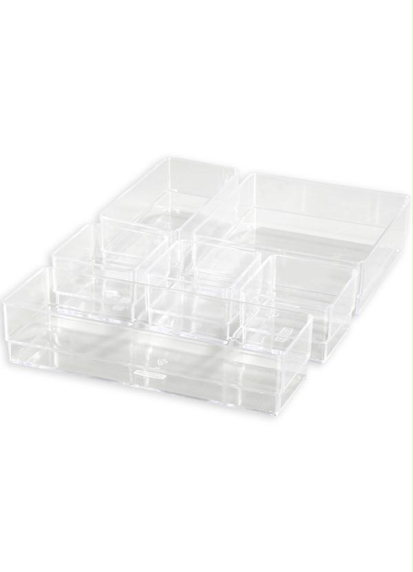 Lar e Lazer - Organizador de Gavetas em Acrílico Transparente 3