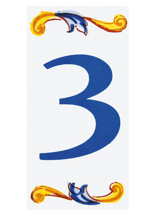 Lar e Lazer - Placa Indicativa Numeral Três
