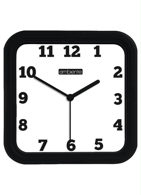 Lar e Lazer - Relógio de Paraede Aro Preto