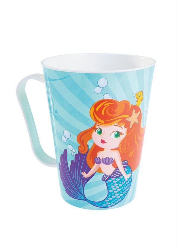 Lar e Lazer - Caneca Decorada Sereia 1 Peça