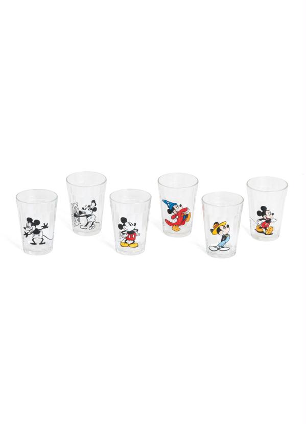 Jogo De Copos Americano Linha Do Tempo Mickey 90 Anos 190 Ml 6 Peças no  Shoptime