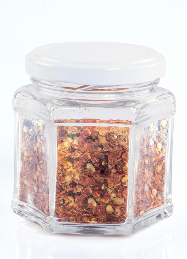 Lar e Lazer - Pote Sextavado em Vidro com Tampa 3