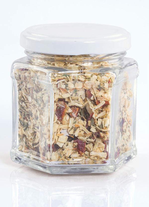 Lar e Lazer - Pote Sextavado em Vidro com Tampa 4