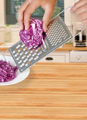 Mundo Lar - Ralador Flat Simples Prata em Metal 1 Peça - MUNDO LAR