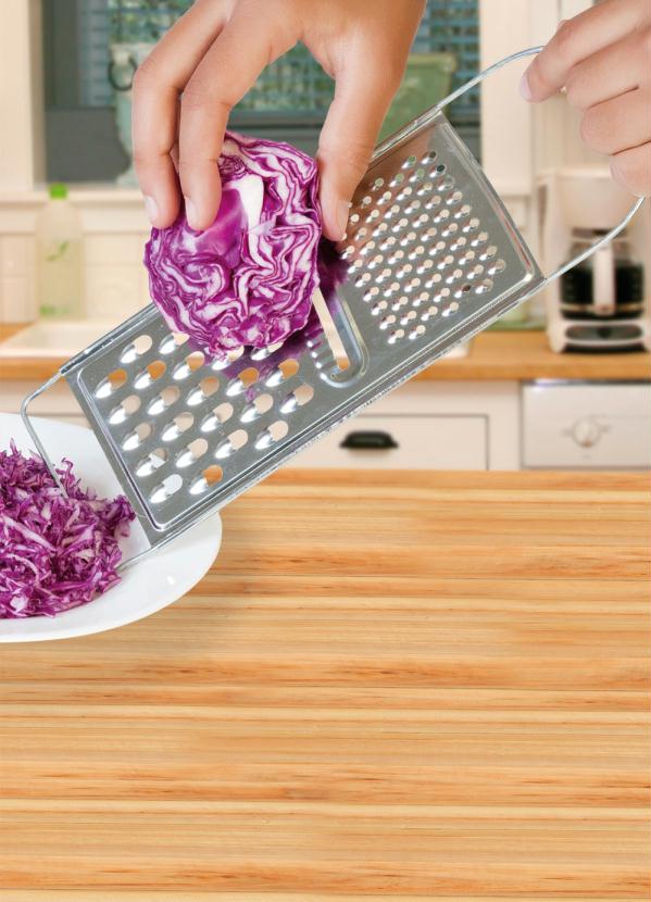 Mundo Lar - Ralador Flat Simples Prata em Metal 1 Peça