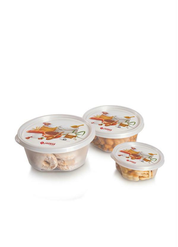 Lar e Lazer - Kit 3 Potes com Tampa Alimentos