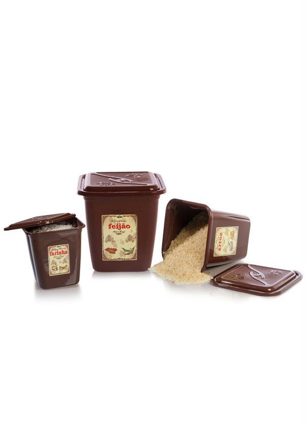 Tramontina - Kit com 3 Potes Mantimento Vintage