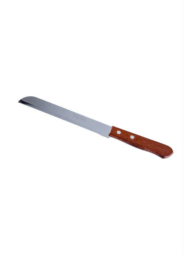 Lar e Lazer - Faca para Pão em Inox Marrom 1 Peça