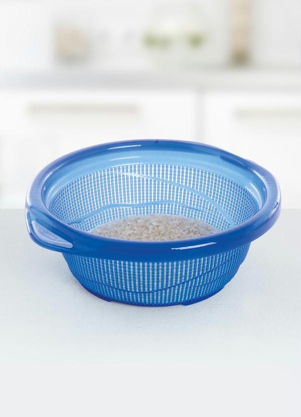 Lar e Lazer - Peneira para Lavar Arroz Azul