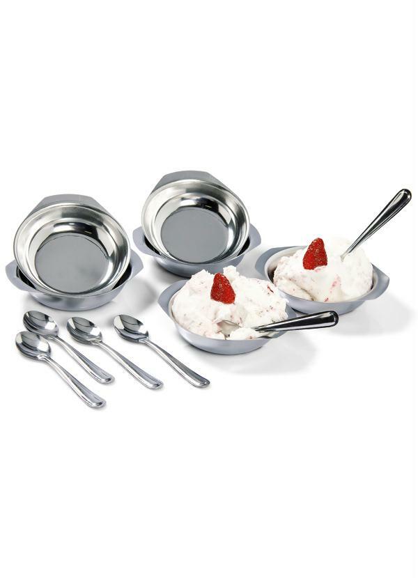 Lar e Lazer - Conjunto de Sobremesa em Inox com 12 Peças