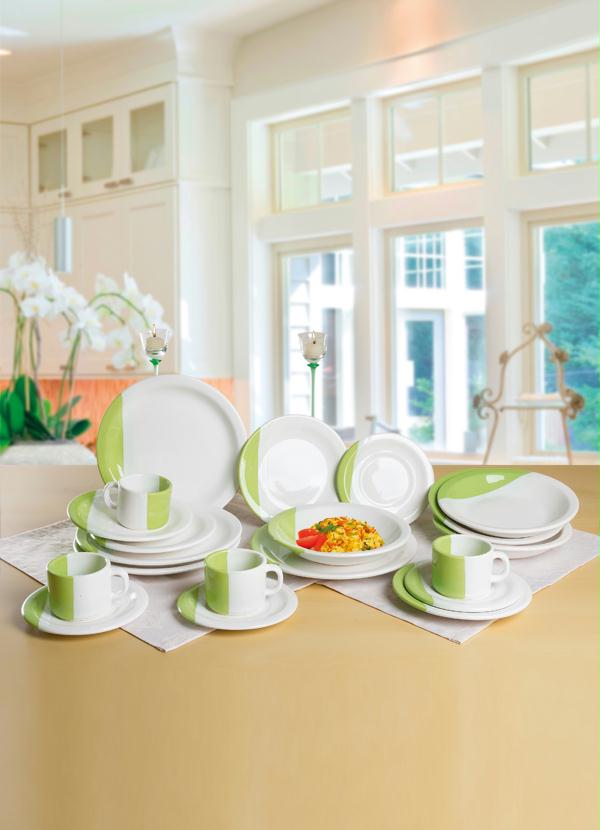 Lar e Lazer - Kit Jantar Verde 20 Peças