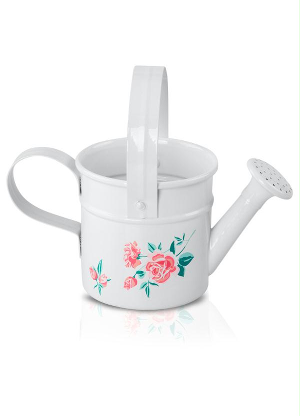 Lar e Lazer - Mini Regador Floral Delicado Branco