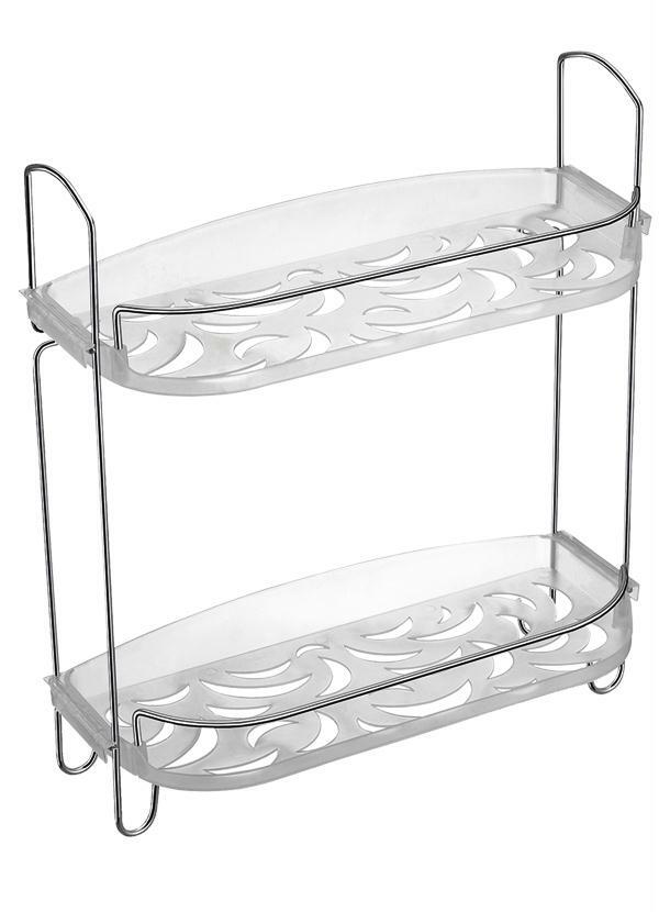 Arthi - Prateleira Dupla para Banheiro Em Aço 2