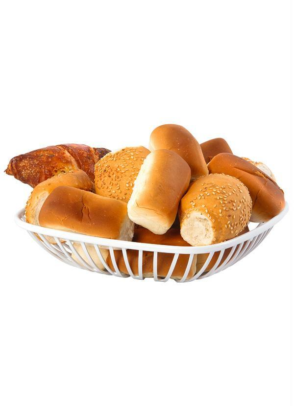 Lar e Lazer - Cestinha de Pão Quadrada Branca