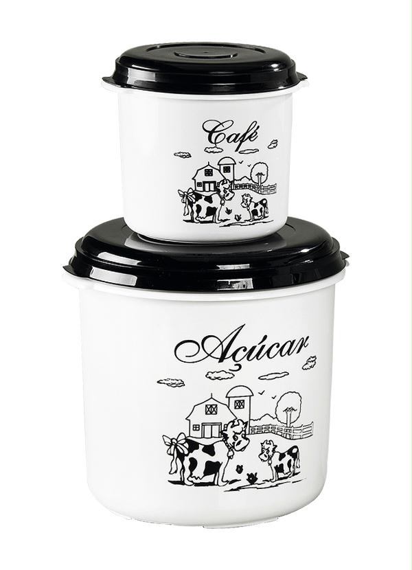 Lar e Lazer - Conjunto de Potes Branco com 5 Unidades 2