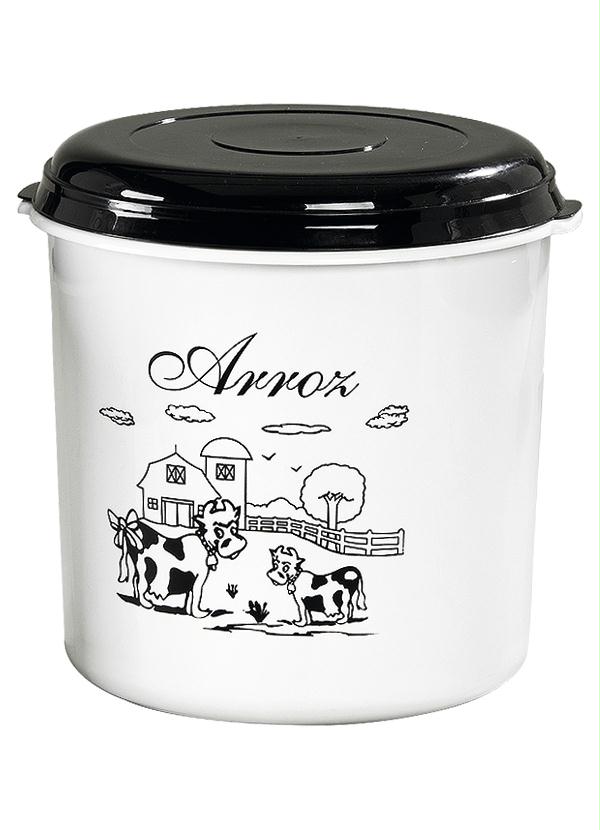 Lar e Lazer - Conjunto de Potes Branco com 5 Unidades 3