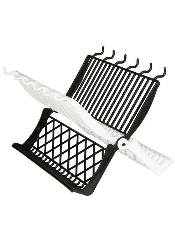 Lar e Lazer - Escorredor de Louças Preto e Branco