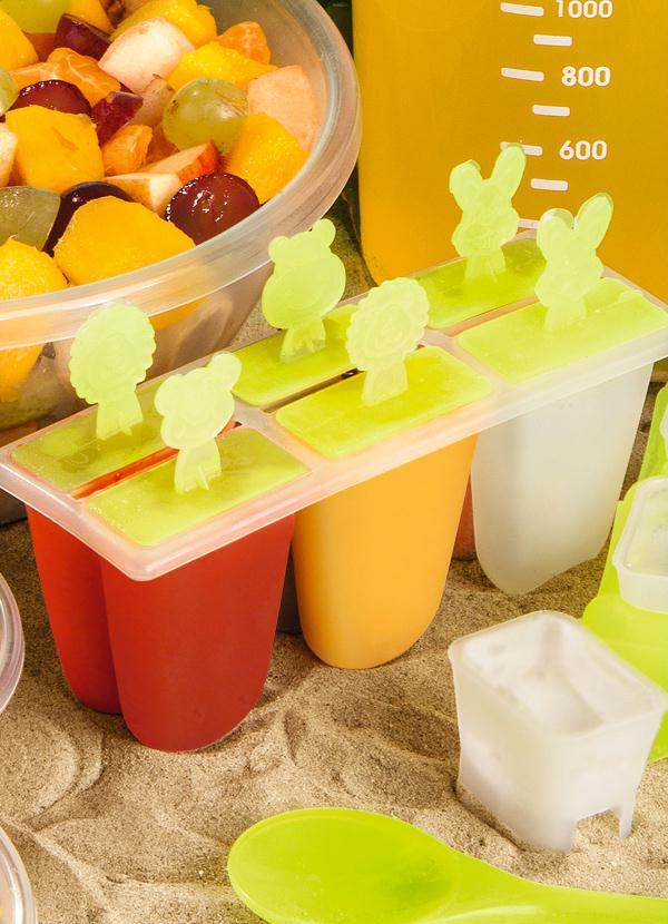 Lar e Lazer - Forma de Picolé com Tampinha de Bichos Amarelo