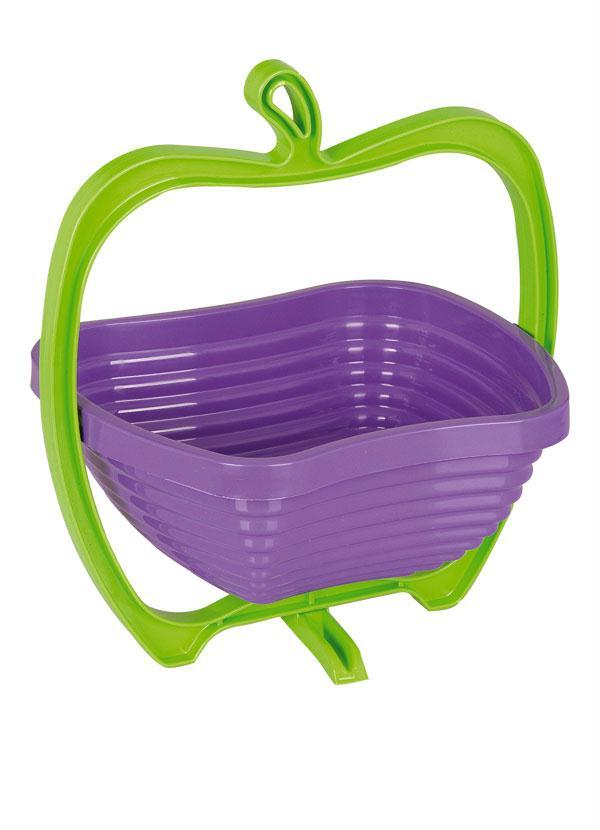 Lar e Lazer - Fruteira em Forma de Maçã Lilás e Verde