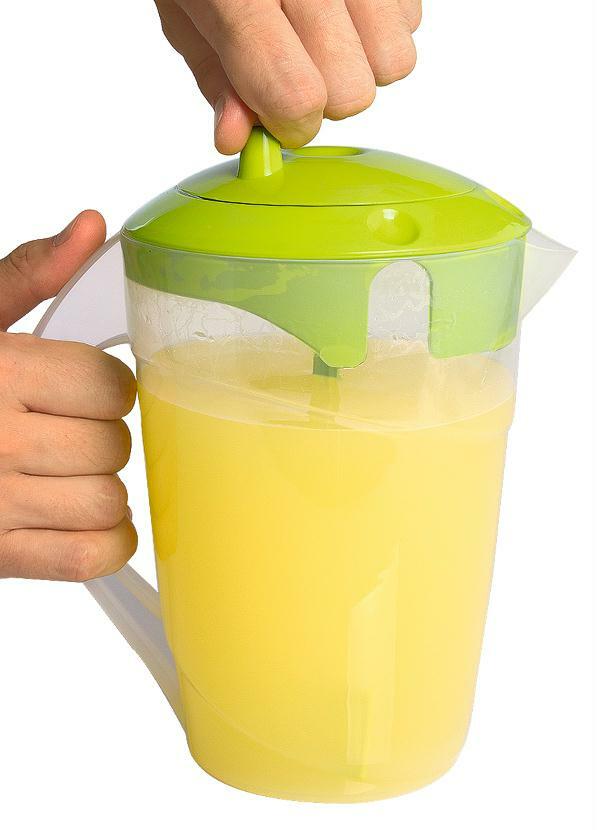 Lar e Lazer - Jarra com Misturador e Tampa Transparente/Verde