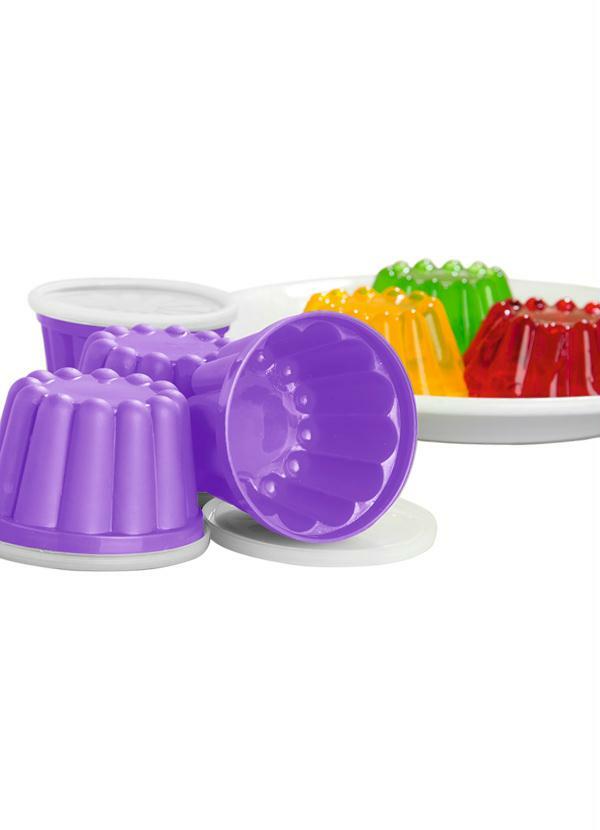 Lar e Lazer - Kit 4 Formas para Pudim com Tampa Lilás