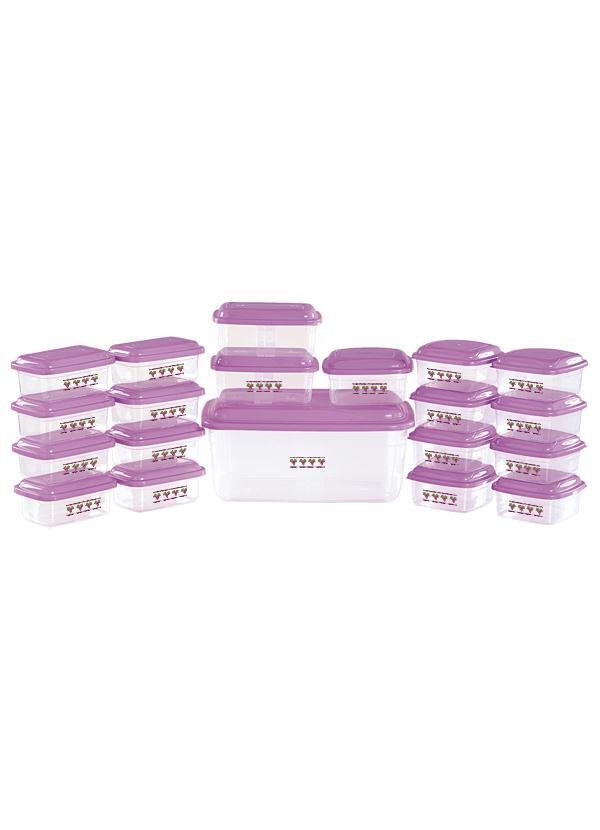 Giplas - Kit de 20 Potes com Tampa Lilás